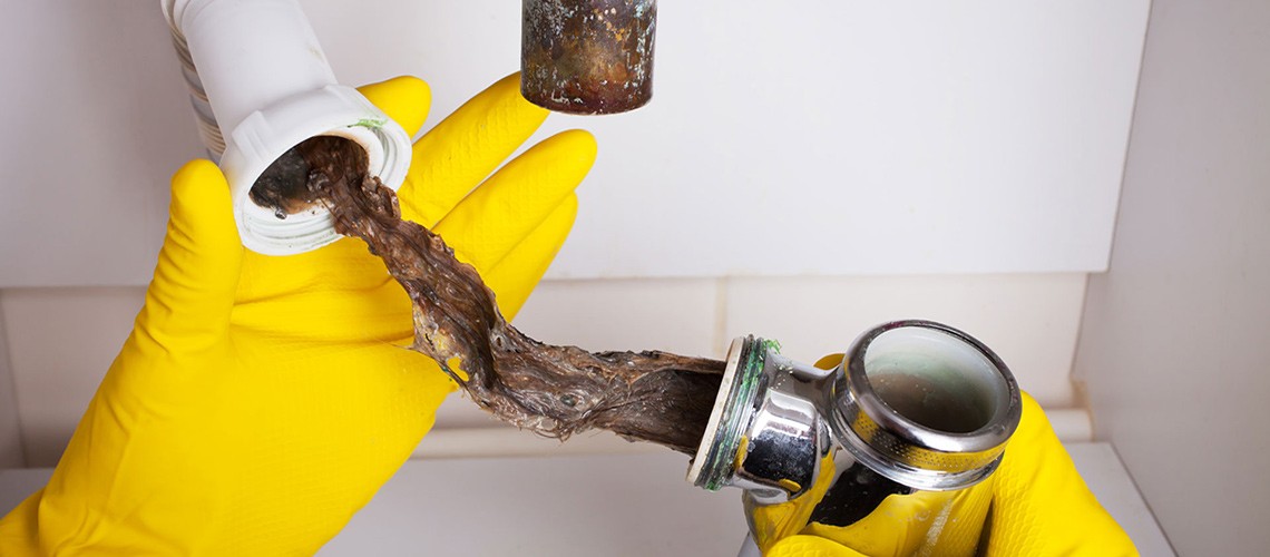 Clogged pipes cheap in house