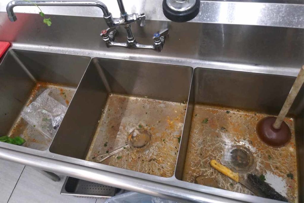 snaking clogged kitchen drain