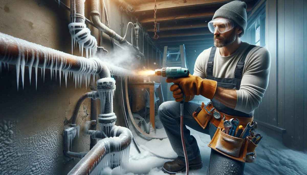 frozen pipe inspection and repair