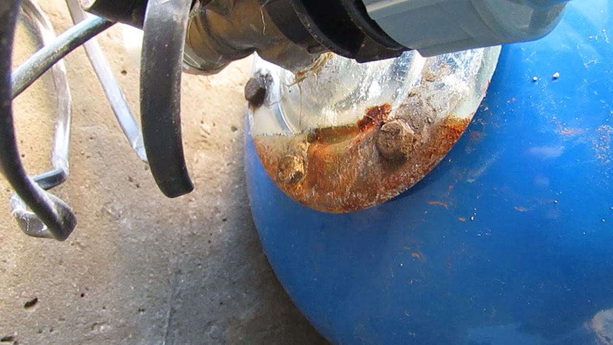 no water in pressure tank