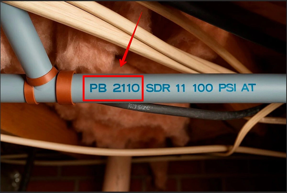 how to tell if you have poly b pipes