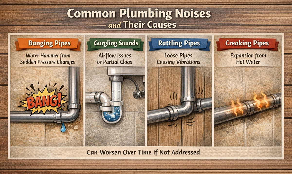 creaky pipes noises