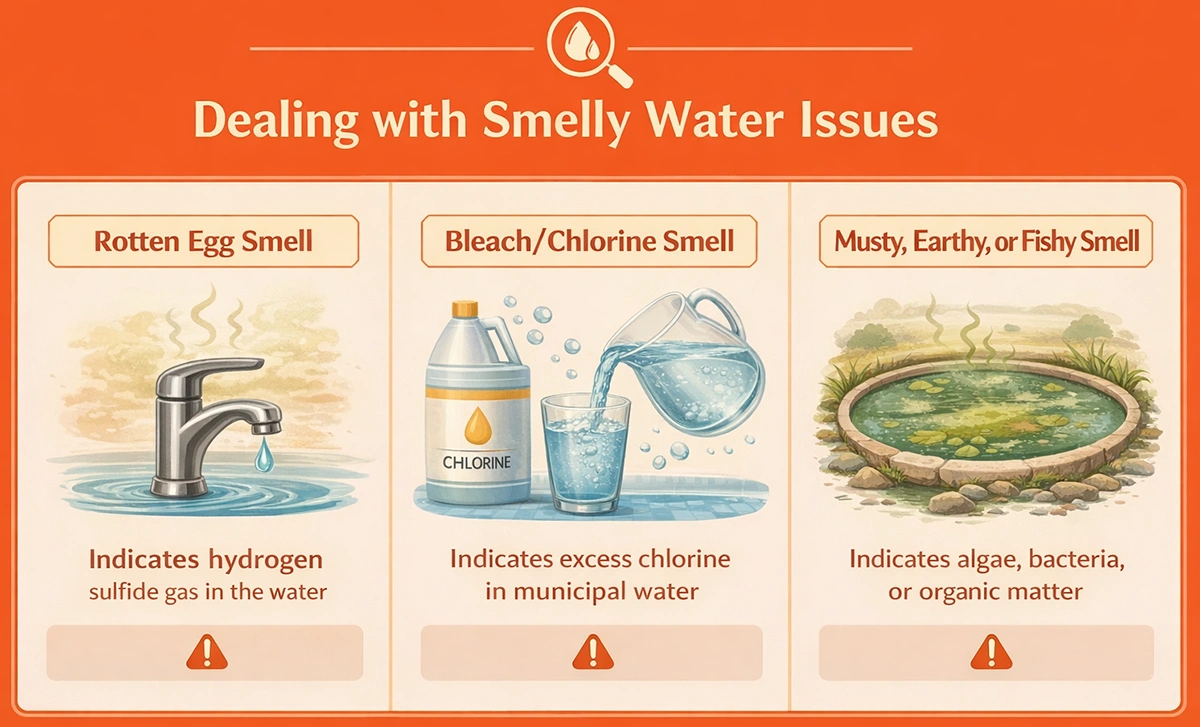 smelly water from tap