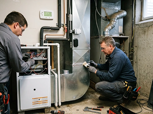 Domestic water riser and HVAC upgrades