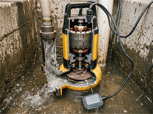 Sump pump installation steps