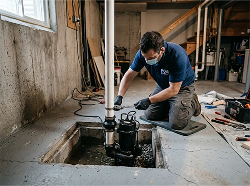 Sump pump installation Toronto
