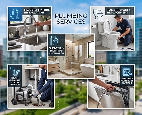 Kitchen and bathroom plumbing services