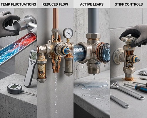 shower mixing valve repair