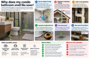 sewer gas smell in bathroom