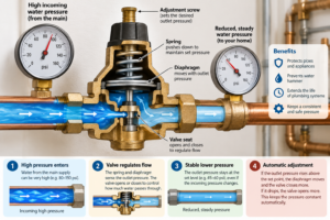 how does a pressure reducing valve work