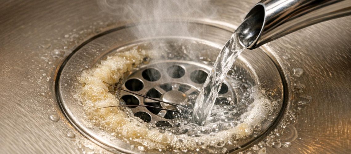 Can boiling water unclog a drain