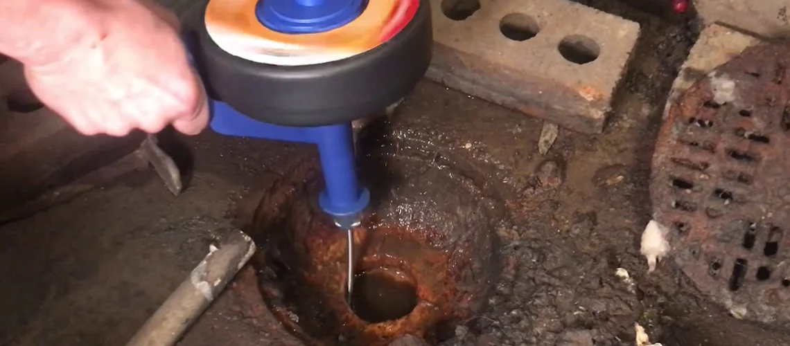 never snake a main drain